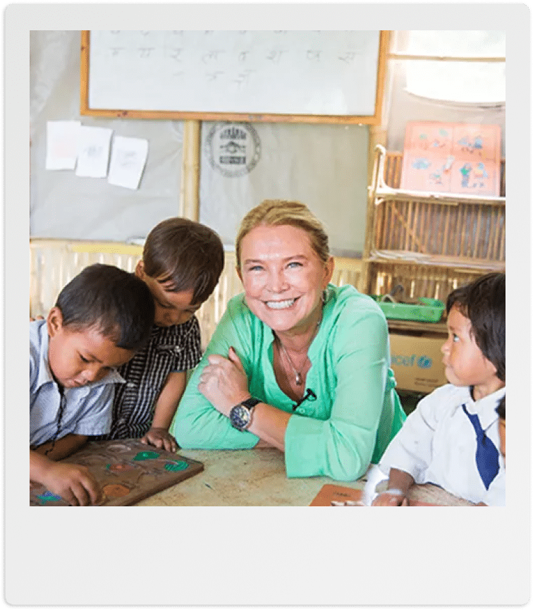 Amanda Redman, sostenitrice di World Vision